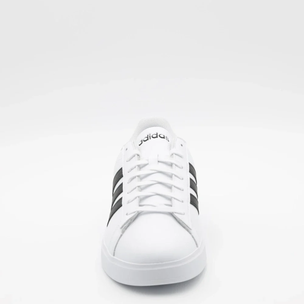 Adidas Men's Classic 3 Stripe Comfort Grand Court 2.0 Shoes White/Black 11.5‎